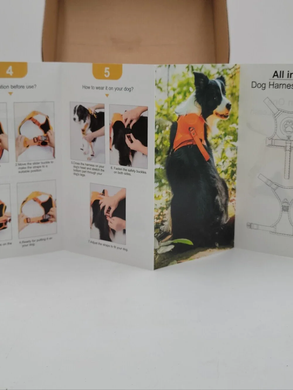 All in One Dog Harness Leash Size XL Retractable Adjustable No Pull New Sealed